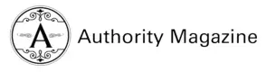 Logo for Authority Magazine featuring a large letter A within decorative circle and the words Authority Magazine to the right.